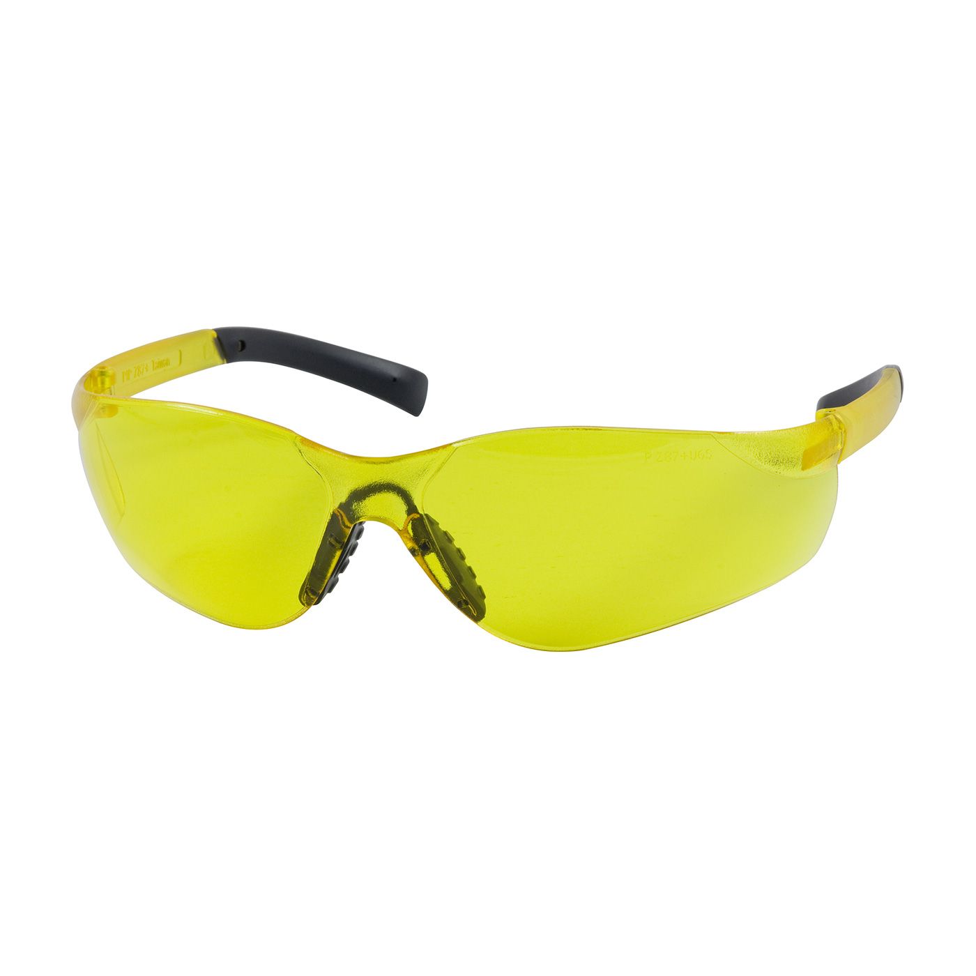Zenon Z14SN Rimless Safety Glasses with Amber Temple, Amber Lens and Anti-Scratch / Anti-Fog Coating  (#250-08-5509)