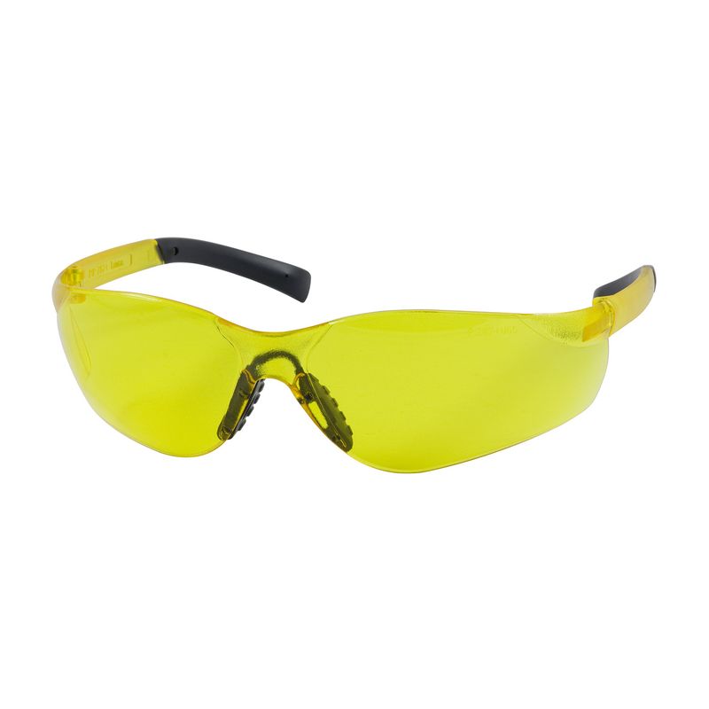 Zenon Z14SN Rimless Safety Glasses with Amber Temple, Amber Lens and Anti-Scratch / Anti-Fog Coating  (#250-08-5509)