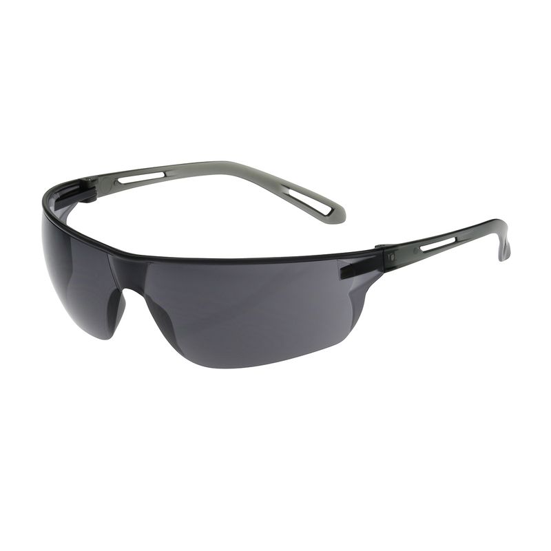 Zenon Z-Lyte Rimless Safety Glasses with Gray Temple, Gray Lens and Anti-Scratch Coating  (#250-09-0001)