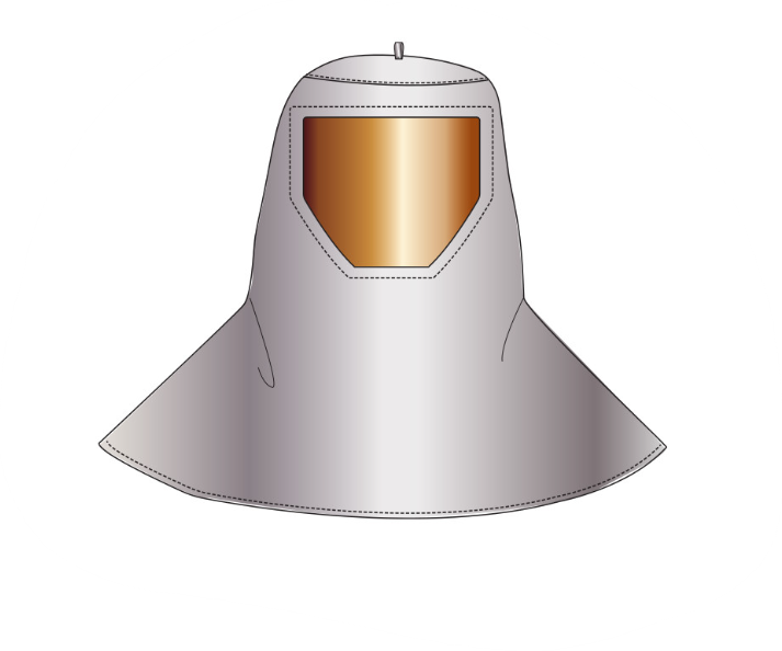 19oz. Aluminized Carbon Kevlar Wide View Hood (#WV-647-ACK) 19oz. Aluminized Carbon Kevlar Wide View Hood (#WV-647-ACK)