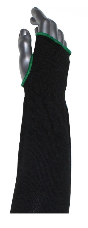 Kut Gard® Single-Ply ATA® / Modacrylic Blended Sleeve with Thumb Hole - Wide Width (#S10ATAFR/5BK-EW-ES6T)