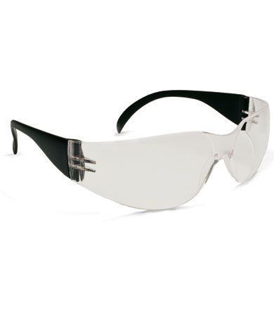 Zenon Z12 Rimless Safety Glasses with Black Temple, Clear Lens and Anti-Scratch / Anti-Fog Coating  (#250-01-0020)