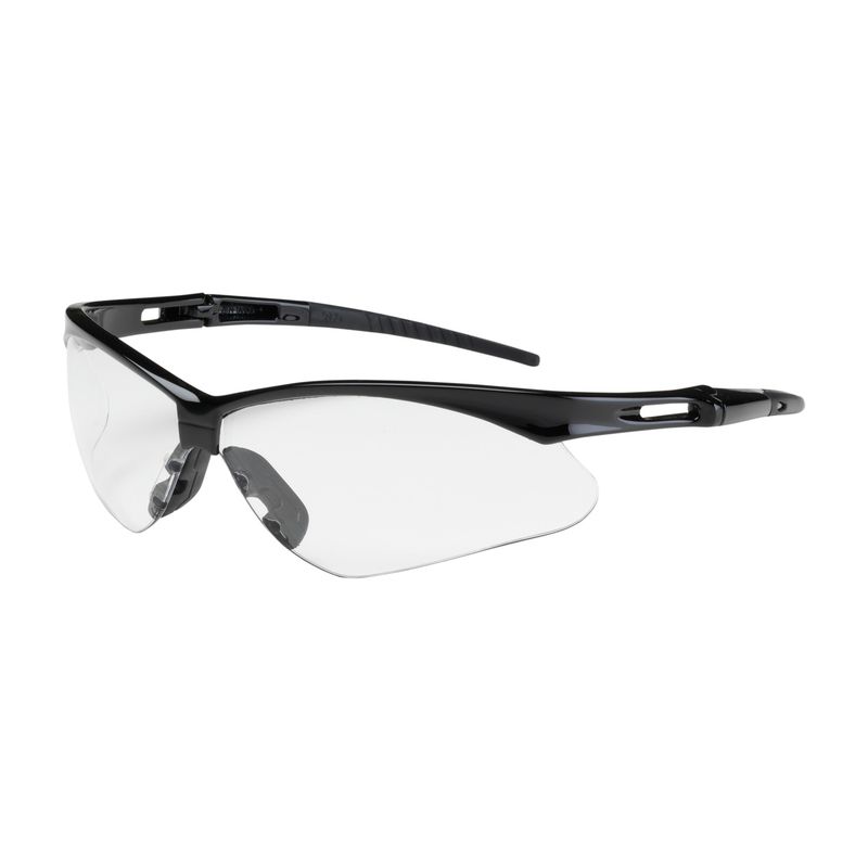 Anser Semi-Rimless Safety Glasses with Black Frame, Clear Lens and FogLess 3Sixty Coating  (#250-AN-10520)