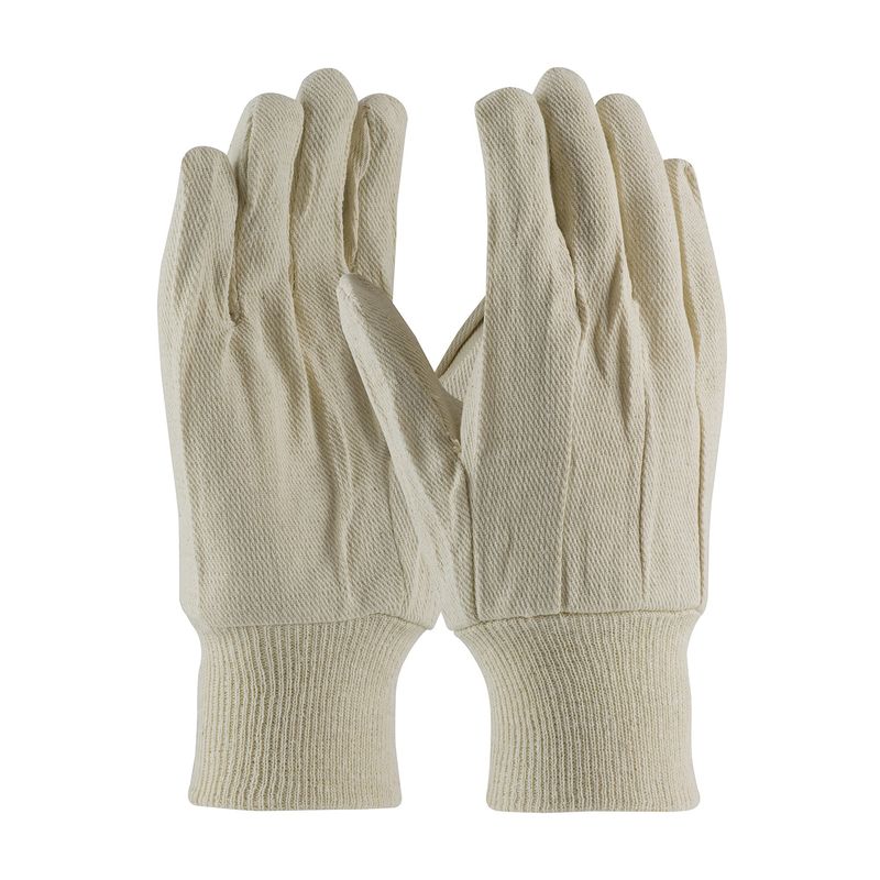 PIP Premium Grade Cotton Canvas Single Palm Glove - Knit Wrist  (#90-908)