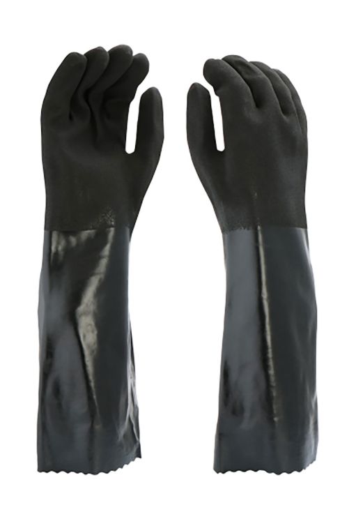 PIP® PVC Dipped Glove with Jersey Liner and Rough Sandy Finish - 18 PIP® PVC Dipped Glove with Jersey Liner and Rough Sandy Finish - 18" Length (#J1087RF)