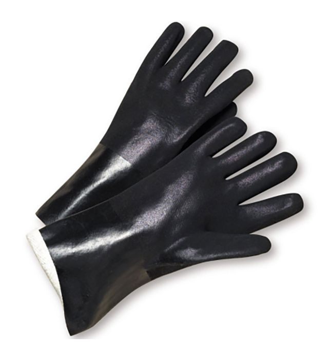 PIP® PVC Dipped Glove with Jersey Liner and Rough Sandy Finish - 14" Length (#J1047RF)