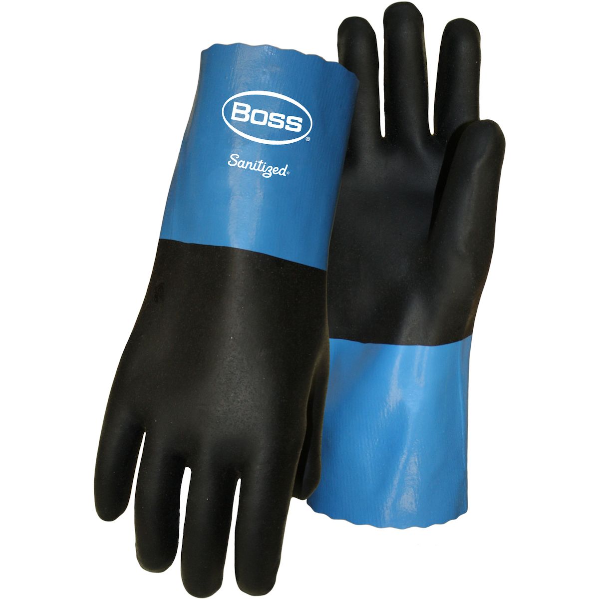 Boss® Chemguard+™ Lightweight Neoprene Coating with Cotton Knit Lining and 11 Boss® Chemguard+™ Lightweight Neoprene Coating with Cotton Knit Lining and 11" Long Pinked Cuff (#1CN0034)