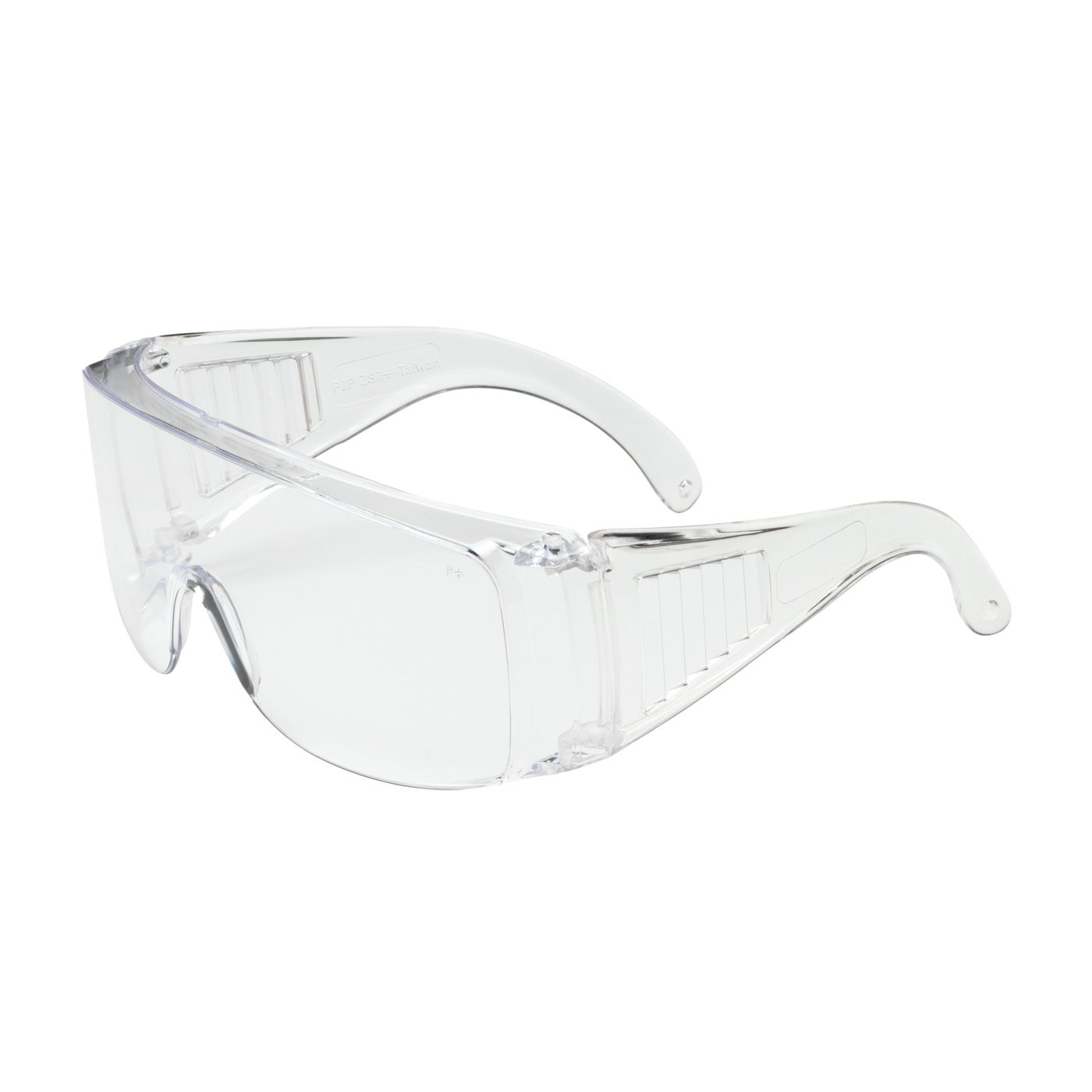 The Scout OTG Rimless Safety Glasses with Clear Temple and Clear Lens - Dispenser Box  (#250-99-0980DP)