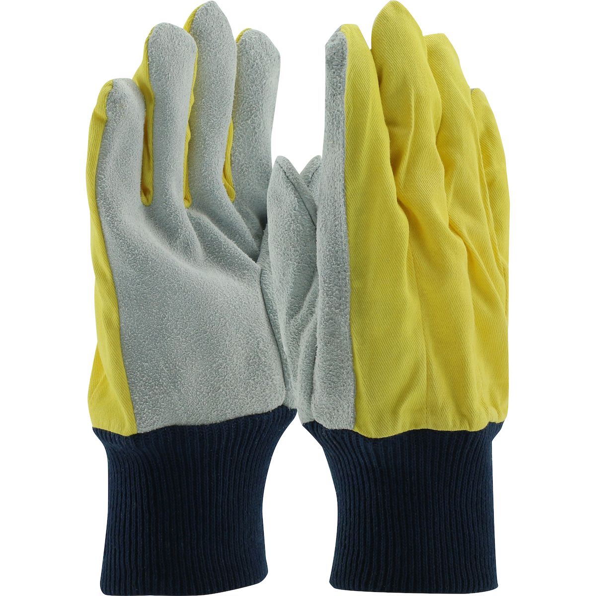 PIP Select Grade Cowhide Leather Palm Glove with Fabric Back (#100Y) PIP Select Grade Cowhide Leather Palm Glove with Fabric Back (#100Y)