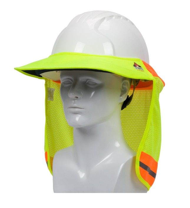 EZ-Cool FR Treated Hi-Vis Hard Hat Visor and Neck Shade  (#396-801FR)