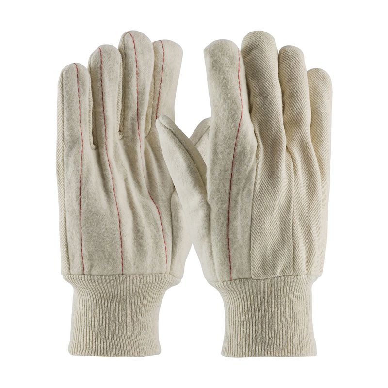 PIP Cotton Canvas Double Palm Glove with Nap-out Finish - Knit wrist  (#92-918O)