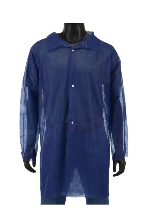 PIP® Standard Weight 20 GSM SBP - Lab Coat with No Pocket (#3511B) PIP® Standard Weight 20 GSM SBP - Lab Coat with No Pocket (#3511B)