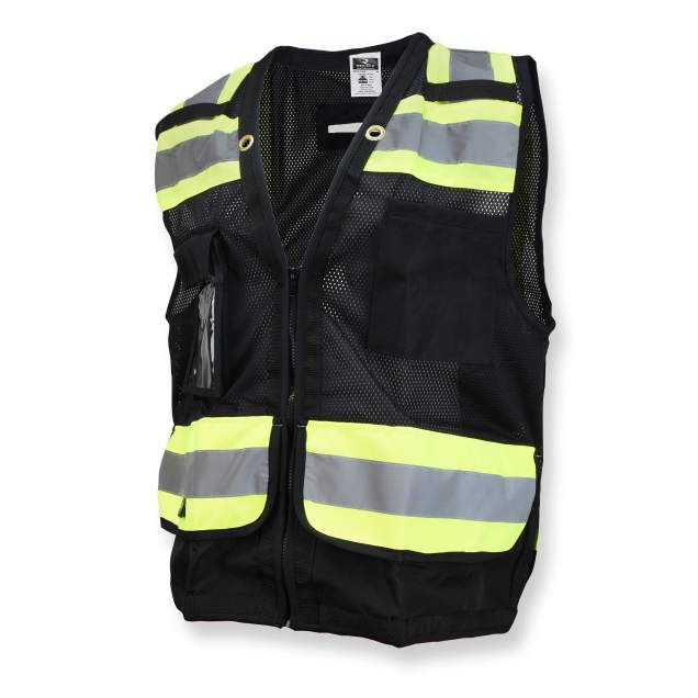 TYPE O CLASS 1 HEAVY DUTY SURVEYOR SAFETY VEST (#SV59-1ZBM)