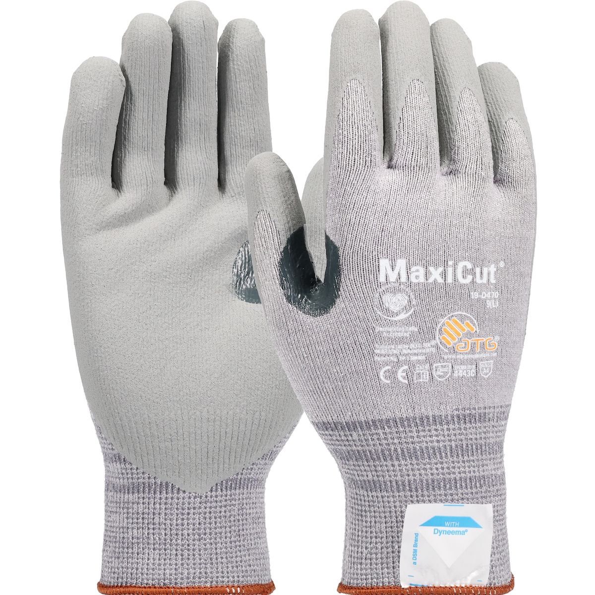 ATG® MaxiCut® Seamless Knit A4 Dyneema® / Engineered Yarn Glove with Nitrile Coated MicroFoam Grip on Palm & Fingers (#19-D470) ATG® MaxiCut® Seamless Knit A4 Dyneema® / Engineered Yarn Glove with Nitrile Coated MicroFoam Grip on Palm & Fingers (#19-D470)