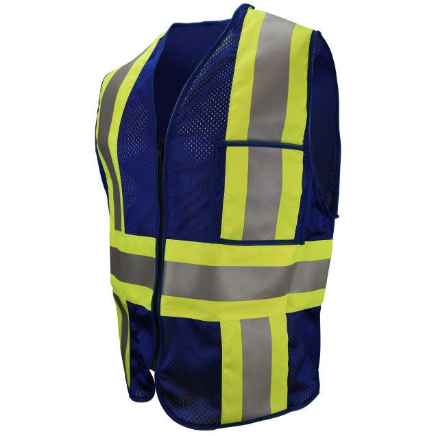 Custom Type O Class 1 Safety Vest, Blue (#CSV22-01Z2) Custom Type O Class 1 Safety Vest, Blue (#CSV22-01Z2)