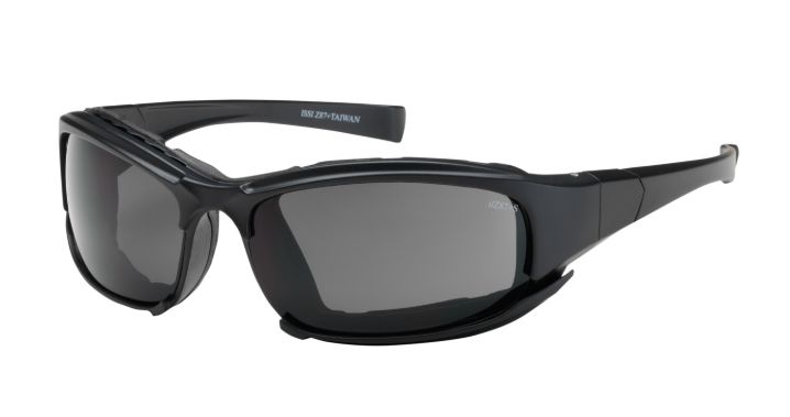 Cefiro Full Frame Safety Glasses with Black Frame, Rubber Foam Padding, Gray Lens and Anti-Scratch / Anti-Fog Coating  (#250-CE-10091)
