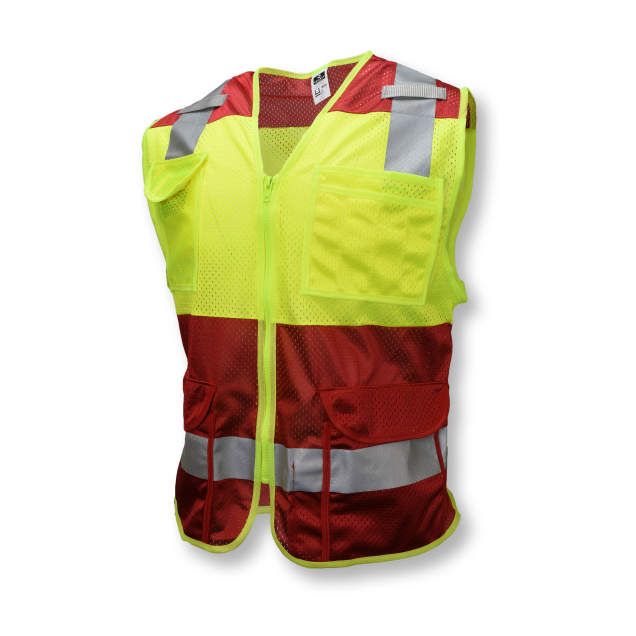 Custom Type O Class 1 Safety Vest, Red (#CSV6-01Z1)