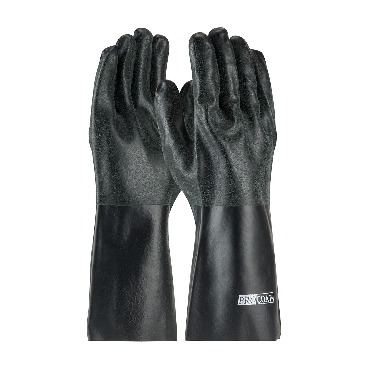 PIP® ProCoat® Premium PVC Dipped Glove with Interlock Liner and Rough Sandy Finish - 14 PIP® ProCoat® Premium PVC Dipped Glove with Interlock Liner and Rough Sandy Finish - 14" Length (#58-8140DD)