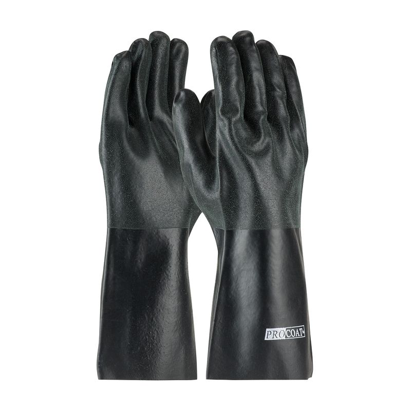 PIP® ProCoat® Premium PVC Dipped Glove with Interlock Liner and Rough Sandy Finish - 14" Length (#58-8140DD)