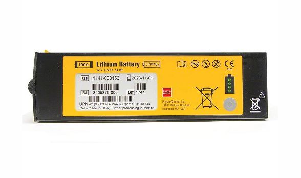 LIFEPAK 1000 Battery - LiMnO2 Non-Rechargeable (#11141-000100)