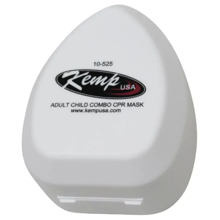 Kemp USA CPR Mask Adult/ Child & Infant Combo with Gloves & Wipe in Hard Case (#10-525)