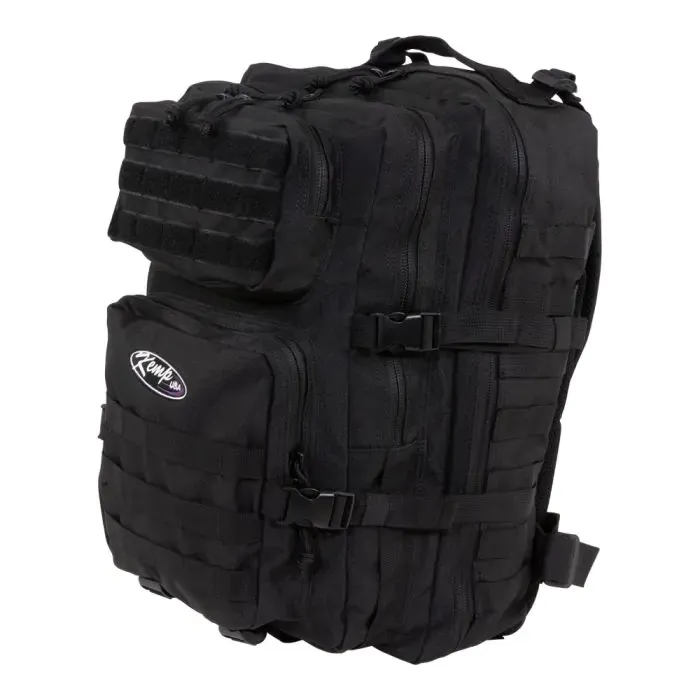 Kemp USA 3-Day Assault Molle Backpack, Large Rucksack Style (#10-131-BLK)