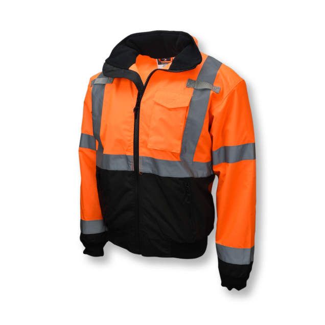Radians Class 3 Two-In-One Hi-Viz Bomber safety Jacket, Orange (#SJ110B-3ZOS)