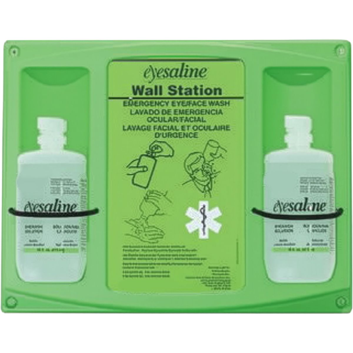 Eyesaline 16 oz. Double Eyewash Wall Station (#32-000465-0000) Eyesaline 16 oz. Double Eyewash Wall Station (#32-000465-0000)