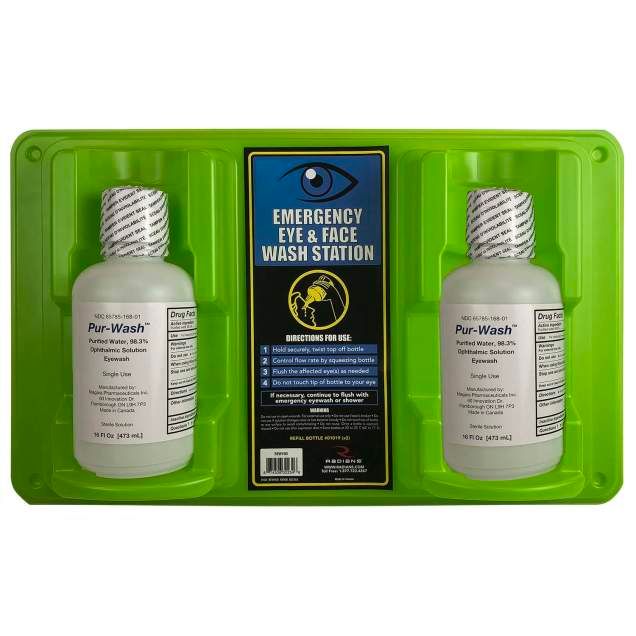 Radians Personal Eyewash Station, double 16oz. bottles (#REW16D)