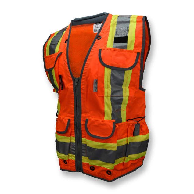 Two-Tone Engineer Class 2 Vest, Hi-Viz Orange (#SV55-2ZOD) Two-Tone Engineer Class 2 Vest, Hi-Viz Orange (#SV55-2ZOD)