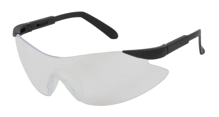 Wilco Rimless Safety Glasses with Black Temple, Clear Lens and Anti-Scratch / Anti-Fog Coating  (#250-92-0020)