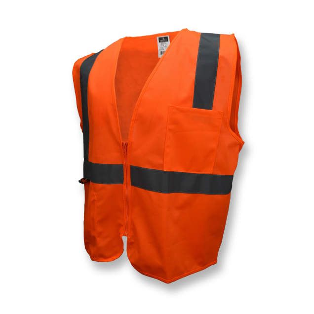 Economy Type R Class 2 Solid Safety Vest w/Zipper, orange (#SV2ZOS) Economy Type R Class 2 Solid Safety Vest w/Zipper, orange (#SV2ZOS)