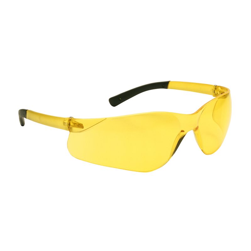 Zenon Z13 Rimless Safety Glasses with Amber Temple, Amber Lens and Anti-Scratch Coating  (#250-06-5509)