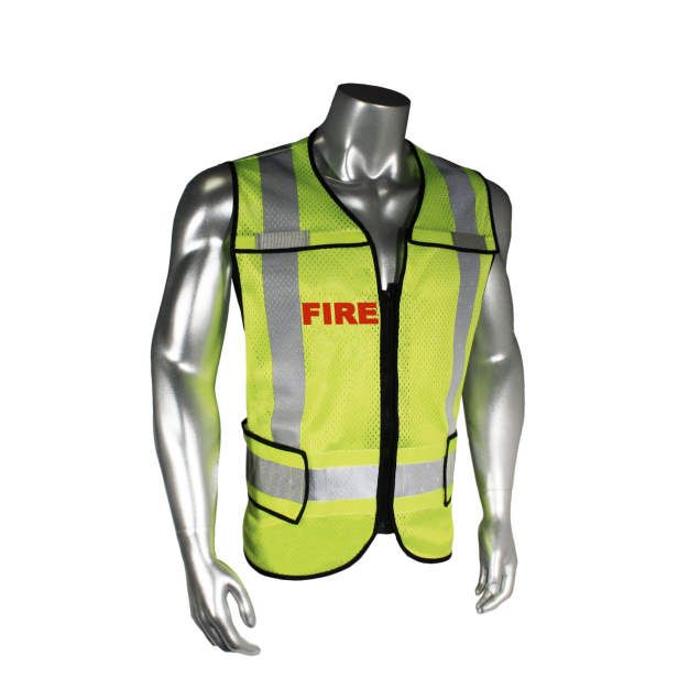 Breakaway Fire Safety Vest, Black Trim (#LHV-5-PC-ZR-FIR)