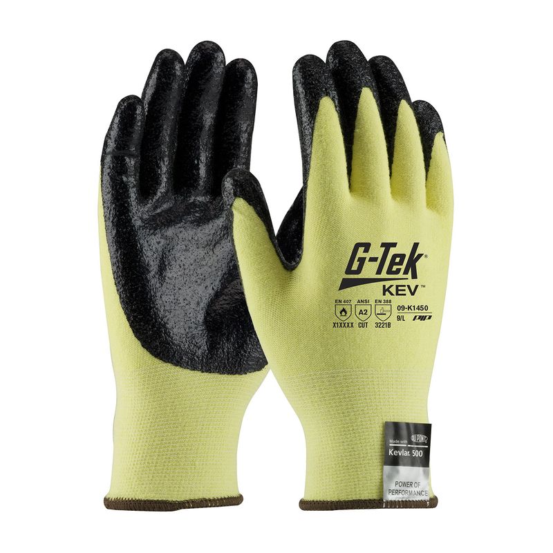 G-Tek® KEV™ Seamless Knit A2 Kevlar® Glove with Nitrile Coated Smooth Grip on Palm & Fingertips (#09-K1450) G-Tek® KEV™ Seamless Knit A2 Kevlar® Glove with Nitrile Coated Smooth Grip on Palm & Fingertips (#09-K1450)