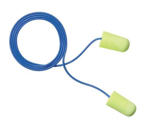 3M E-A-Rsoft Yellow Neons Large Size Earplugs, corded (#311-1251)