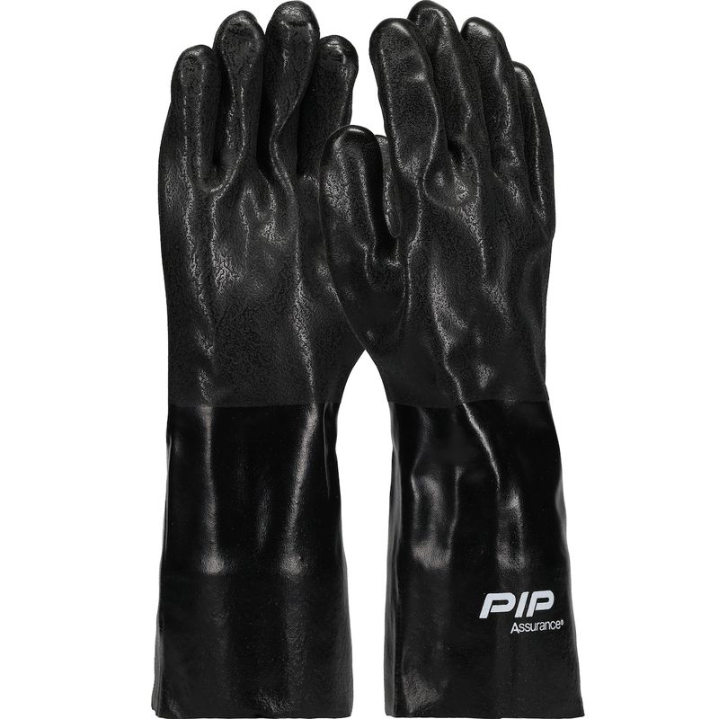 Assurance® Premium PVC Dipped Glove with Jersey Liner and Rough Sandy Finish - 14" Length (#58-8240DD)
