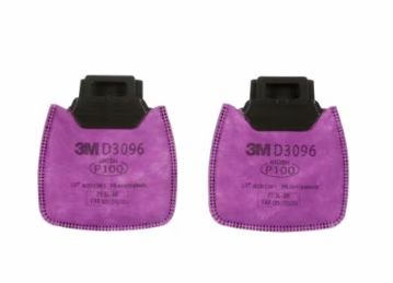 3M Secure Click Particulate Filter P100 with Nuisance Level Acid Gas Relief (#D3096)