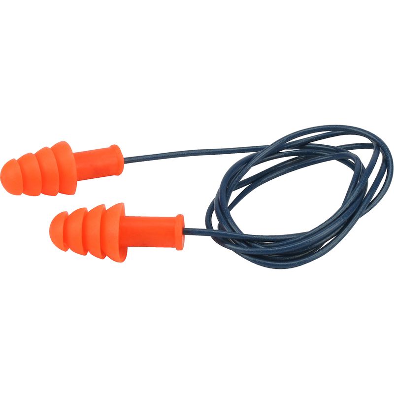 PIP Metal Detectable Reusable TPR Corded Ear Plugs - NRR 27  (#267-HPR400D)