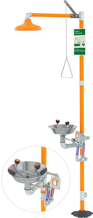 Guardian Safety Station with Eyewash, Freeze and Scald Protection Valves (#G1942)