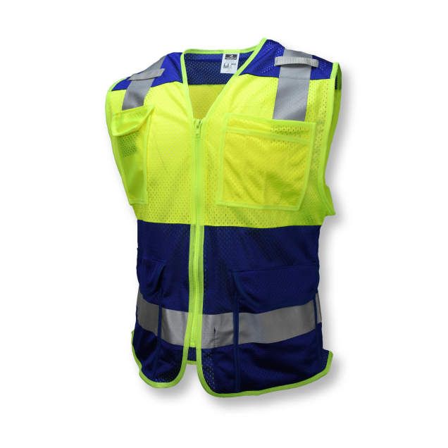 Custom Type O Class 1 Safety Vest, Blue (#CSV6-01Z2) Custom Type O Class 1 Safety Vest, Blue (#CSV6-01Z2)