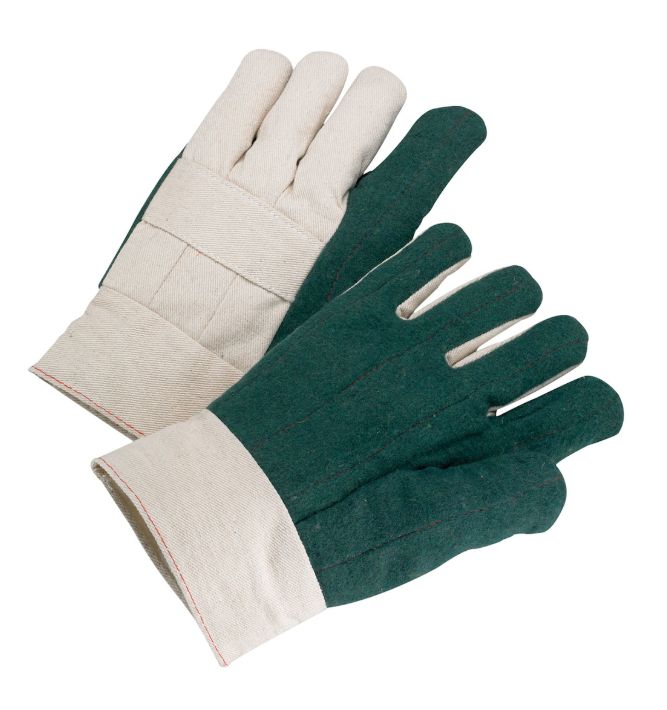 PIP® Regular Weight Hot Mill Glove with Band Top Cuff and Cotton/Polyester Shell (#7924GR)