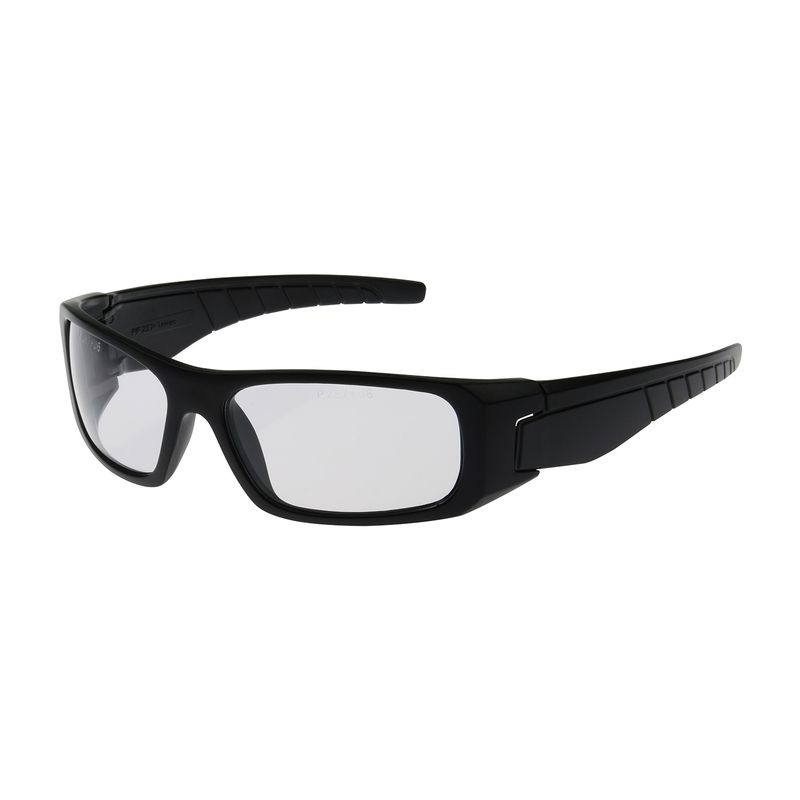 Squadron Full Frame Safety Glasses with Black Frame, Clear Lens and Anti-Scratch / Anti-Fog Coating  (#250-53-0020)