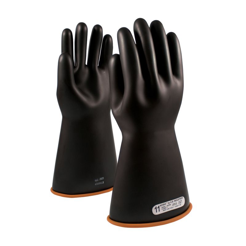 NOVAX® Class 1 Rubber Insulating Glove with Straight Cuff - 16" (#155-1-16)