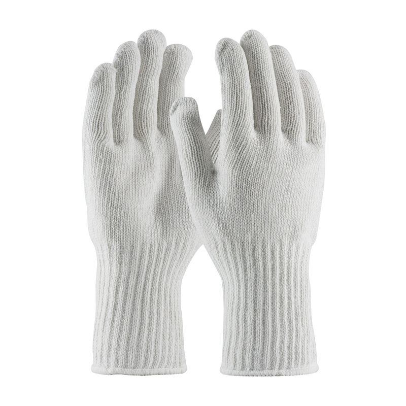 PIP Extra Heavy Weight Seamless Knit Cotton/Polyester Glove - White with Extended Cuff  (#35-CB604)