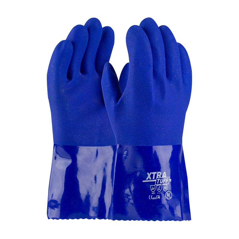 PIP® XtraTuff™ Oil Resistant PVC Glove with Seamless Liner and Rough Coating - 12" (#58-8656)