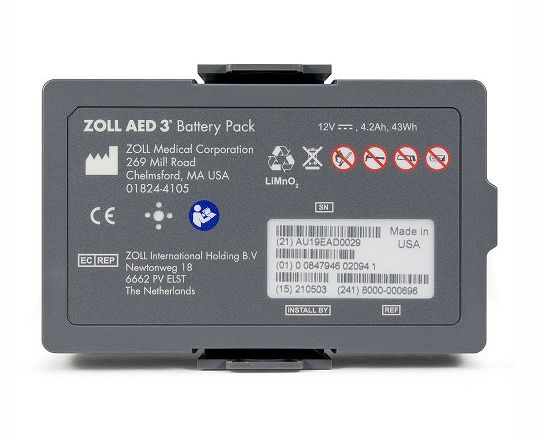 ZOLL AED 3 Non-Rechargeable Lithium Battery (#8000-000696)