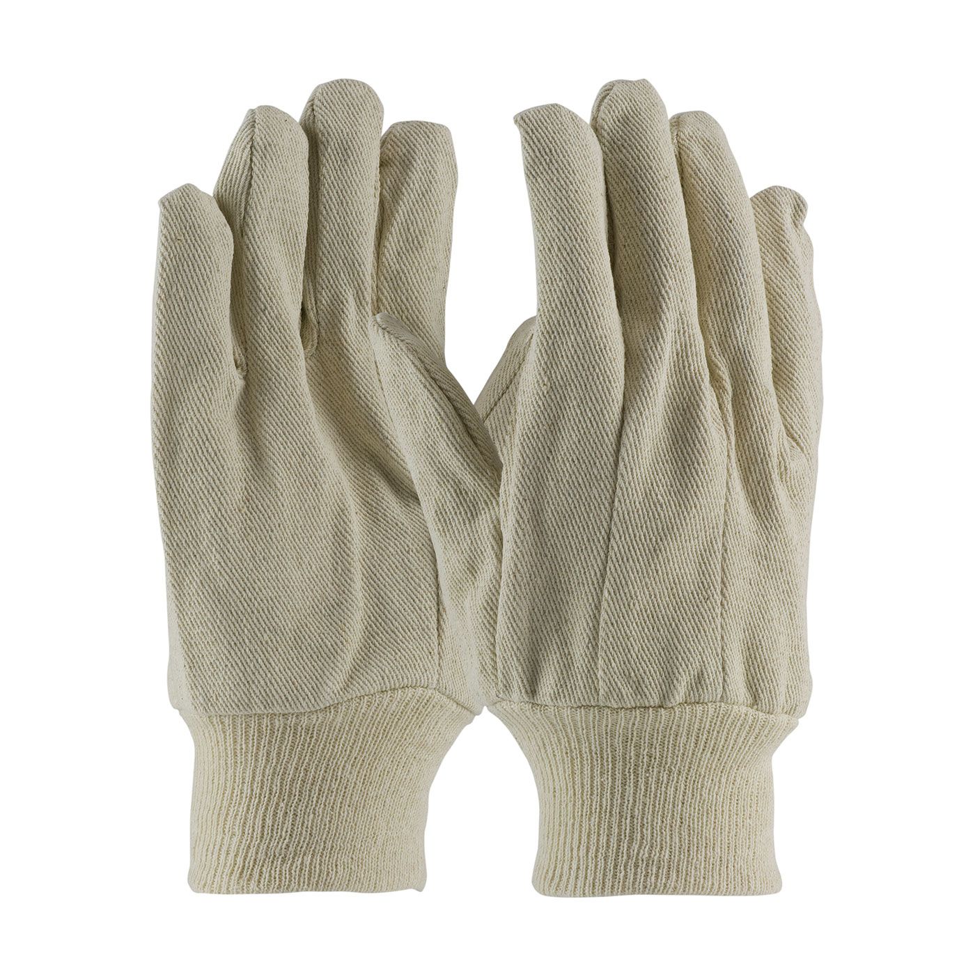 PIP Economy Grade Cotton Canvas Single Palm Glove - Knitwrist  (#90-910I)