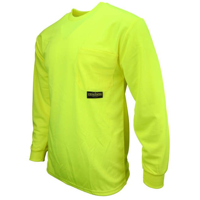 Long Sleeve Non-Rated T-Shirt, Hi-Viz Green (#ST21-NPGS)
