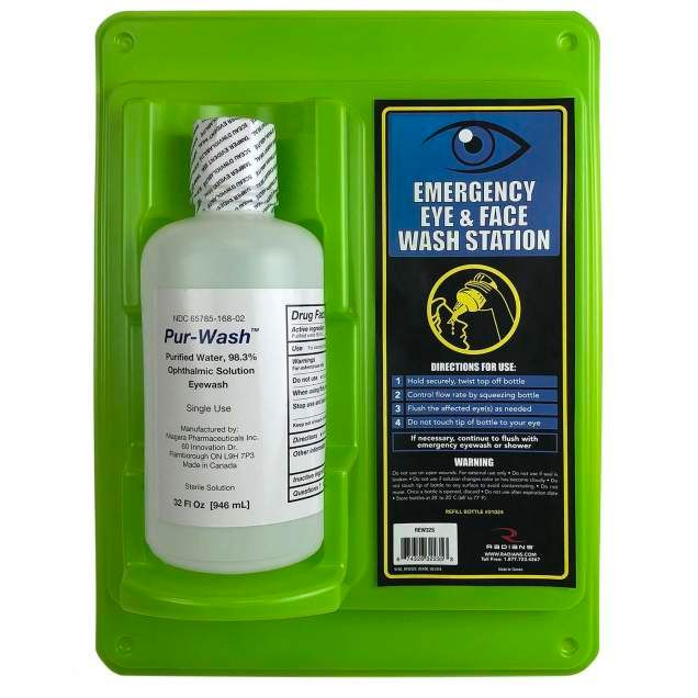 Radians Personal Eyewash Station, single 32oz. bottle (#REW32S)
